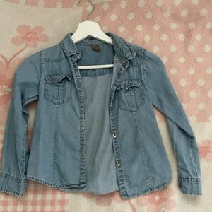 Zara Blue Button Up Jacket for Kids Boys Age 4-5